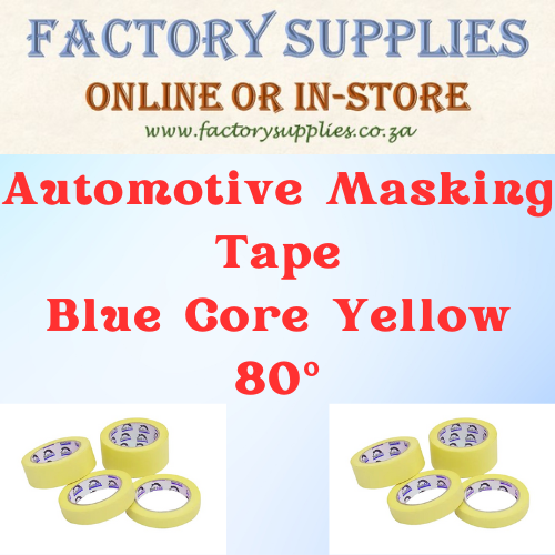 Automotive Masking Tape Blue Core Yellow 80°