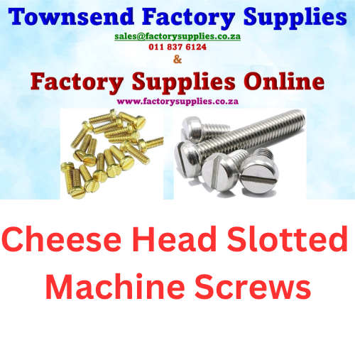 Cheese Head Slotted Machine Screws