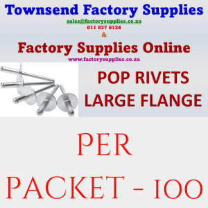 Pop Rivets Large Flange - Packet 100