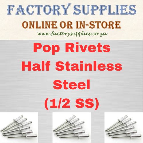 Pop Rivets Half Stainless Steel