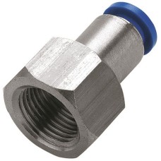 Pneumatic Fitting - Push In Straight Coupler (Tube To Female Thread)