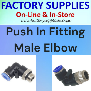 Pneumatic Push In Elbow Tube To Male Thread