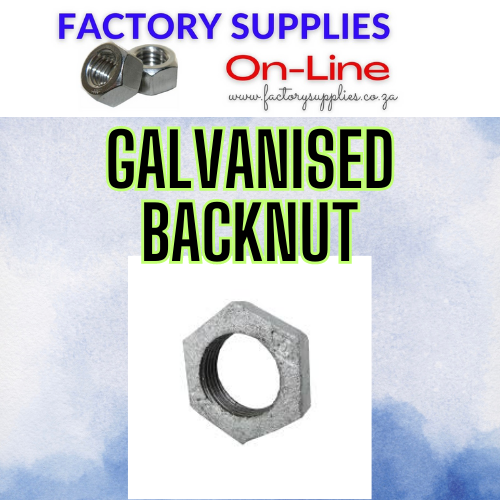 Galvanised Back Nut