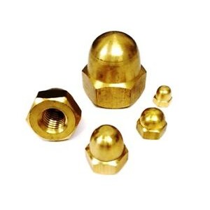 Dome Nuts Brass M12 (Sold Per Each)