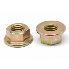 Yellow Flange Nuts Zinc M12 (Sold Per Each)