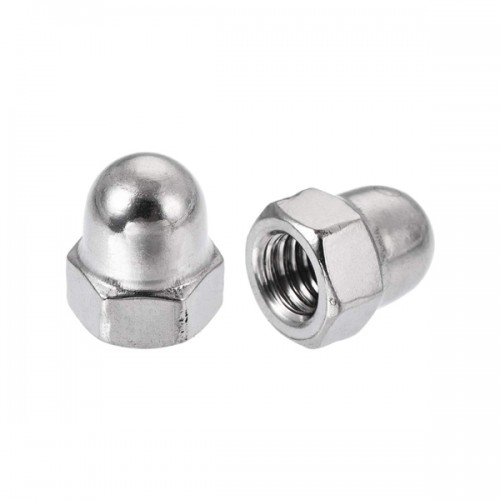 Dome Nuts Nickle M12 - M16 (Sold Per Each)
