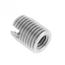 Thread Insert - Thick Wall Self Tapping Slotted Zinc Plated.